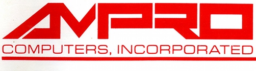 The Ampro Logo, 1984, from my Ampro LB+ documentation binder.