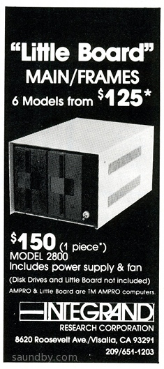 Integrand Research Corporation MainFrame Solutions for Little Board.