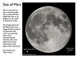 Mars Presentation Slide: Size of Mars