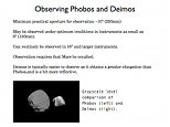 Mars Presentation Slide: Observing Phobos and Deimos