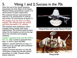 Mars Presentation Slide: Viking 1 and 2