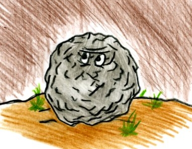 The Rock Monster from Roonventure (looks like a rock with eyes.)